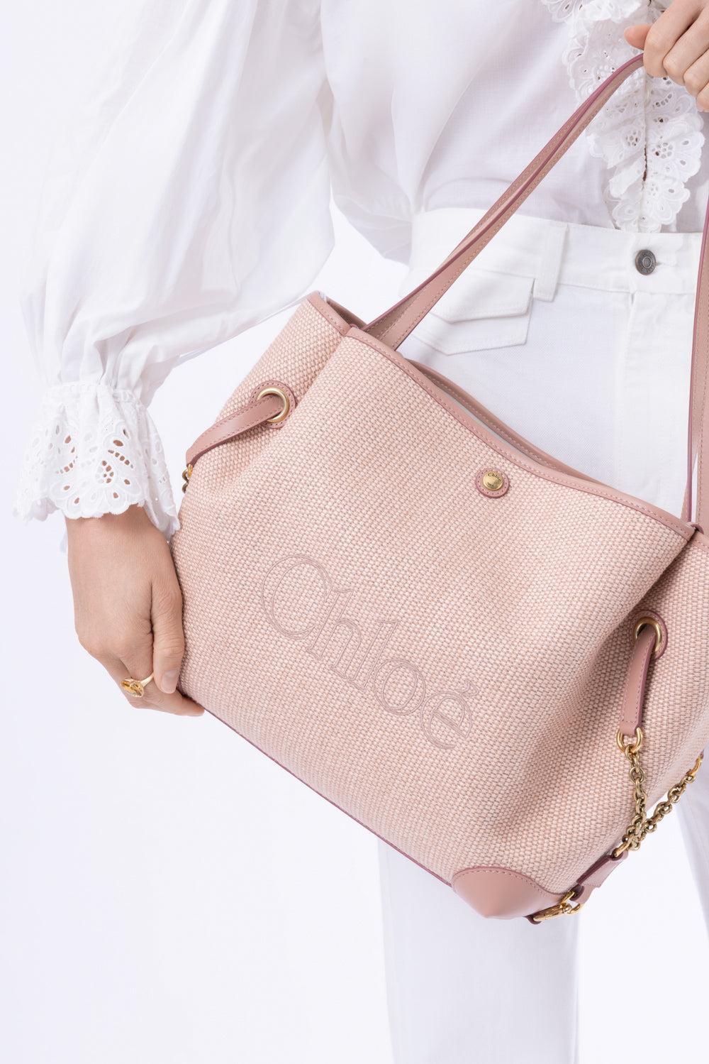 Chloé Clover Double Carry Bag - Nougat-BROWN-HANDBAGSHOULDER-CHLOÉ