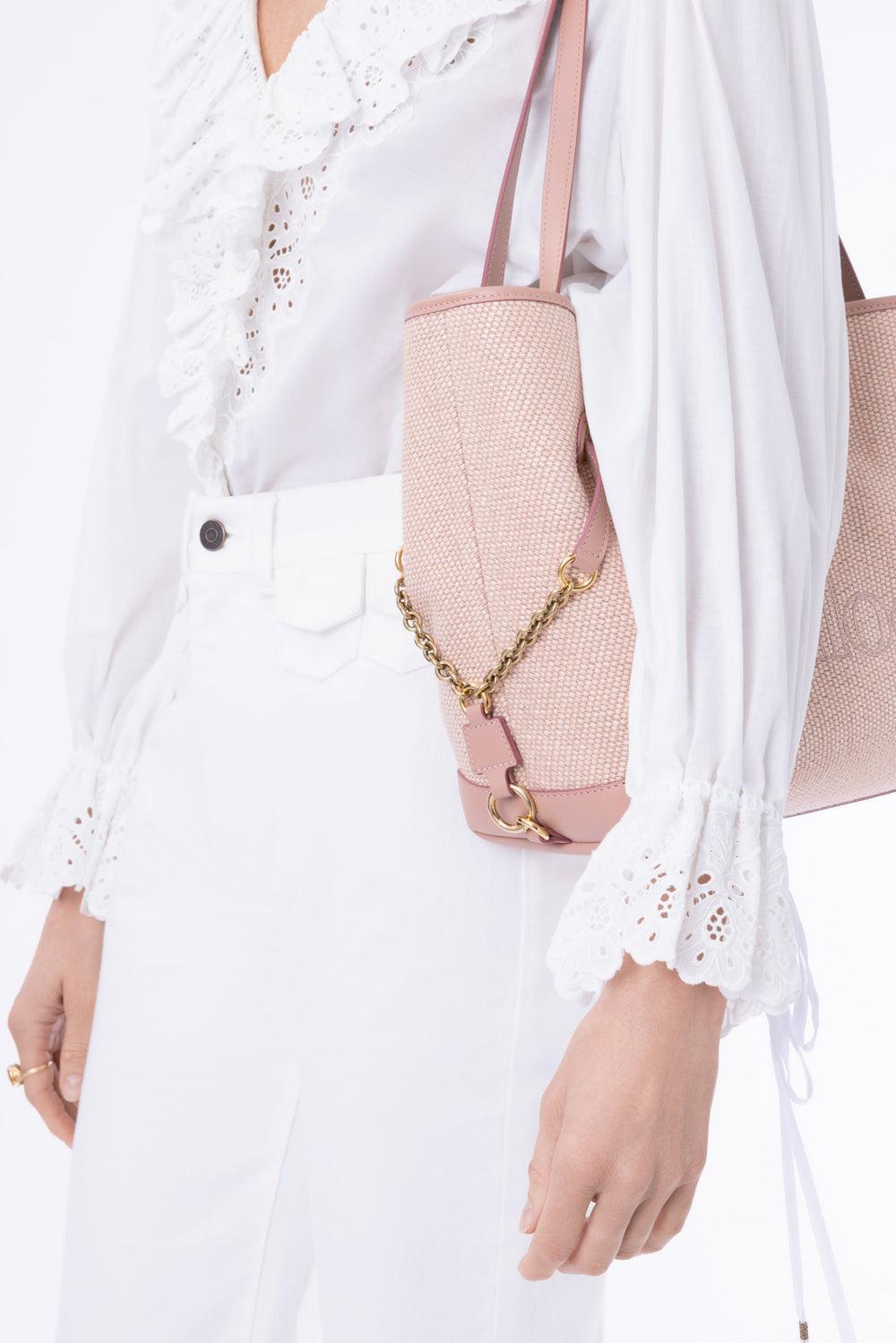 Chloé Clover Double Carry Bag - Nougat-BROWN-HANDBAGSHOULDER-CHLOÉ