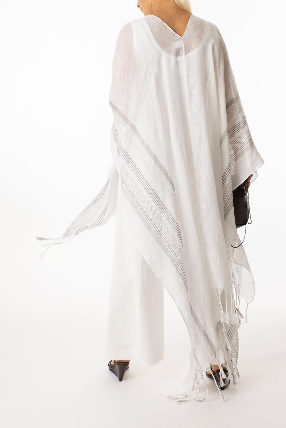 Long Lurex Poncho-PANTBGRY-O/S-CLOTHINGTOPPONCHO-BRUNELLO CUCINELLI