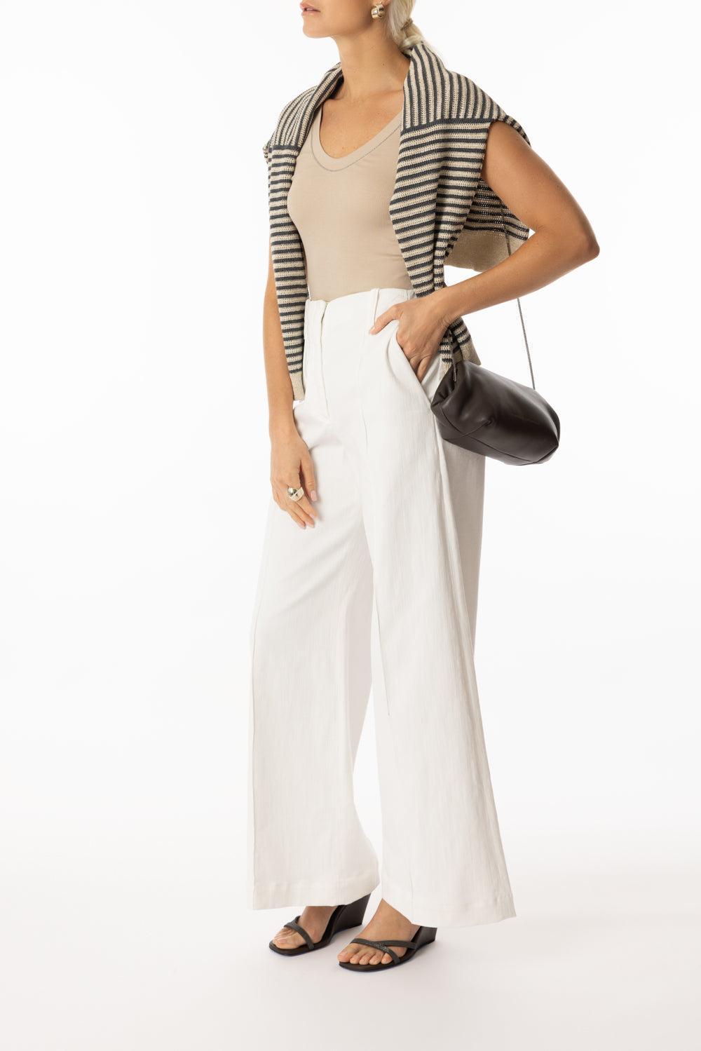 Monili Trim Tank - Talco-TALCO-XS-CLOTHINGTOPTANK-BRUNELLO CUCINELLI