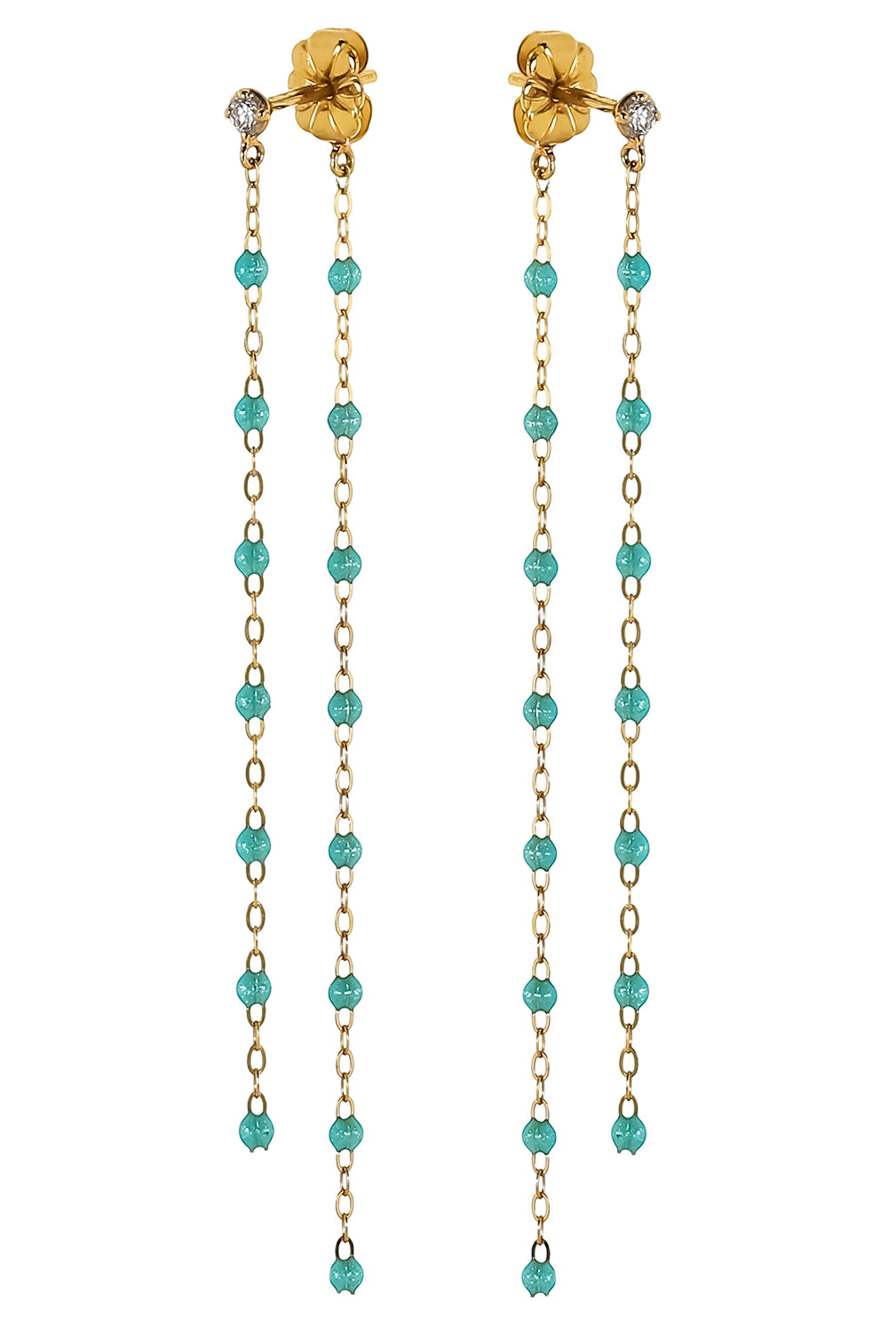 Diamond Iceberg Classic Gigi Dancing Earrings - Yellow Gold