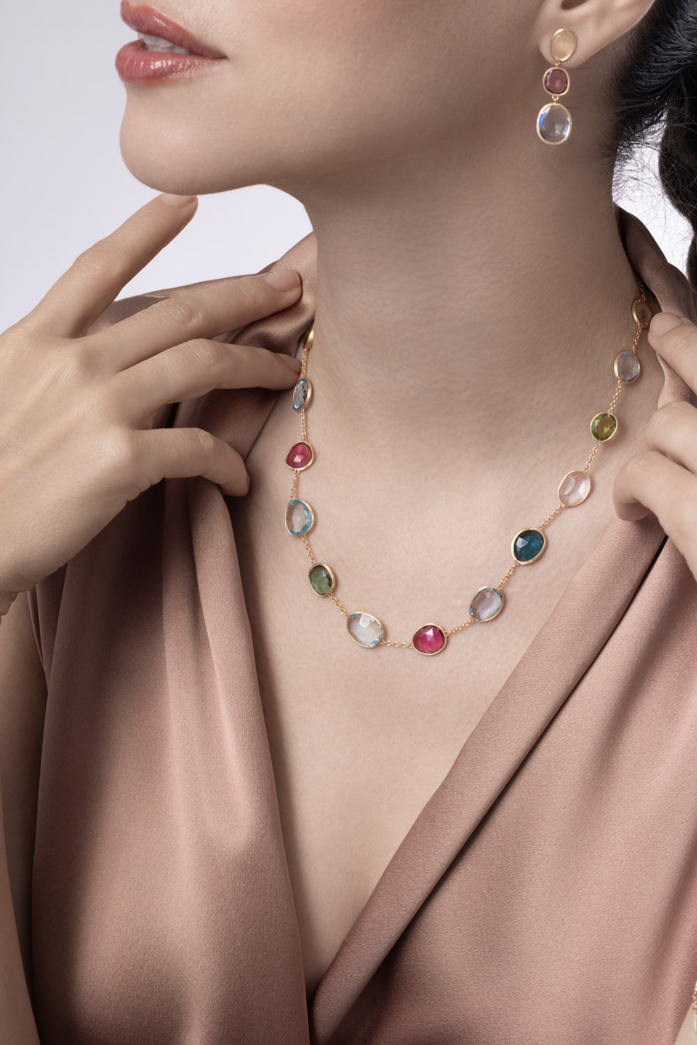 Tourmaline Topaz Unico Necklace