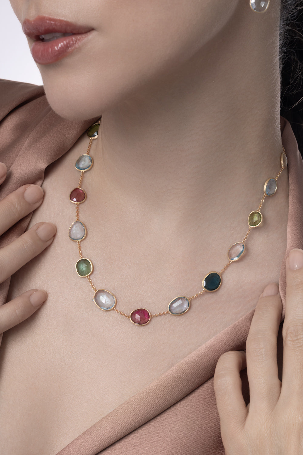 Tourmaline Topaz Unico Necklace