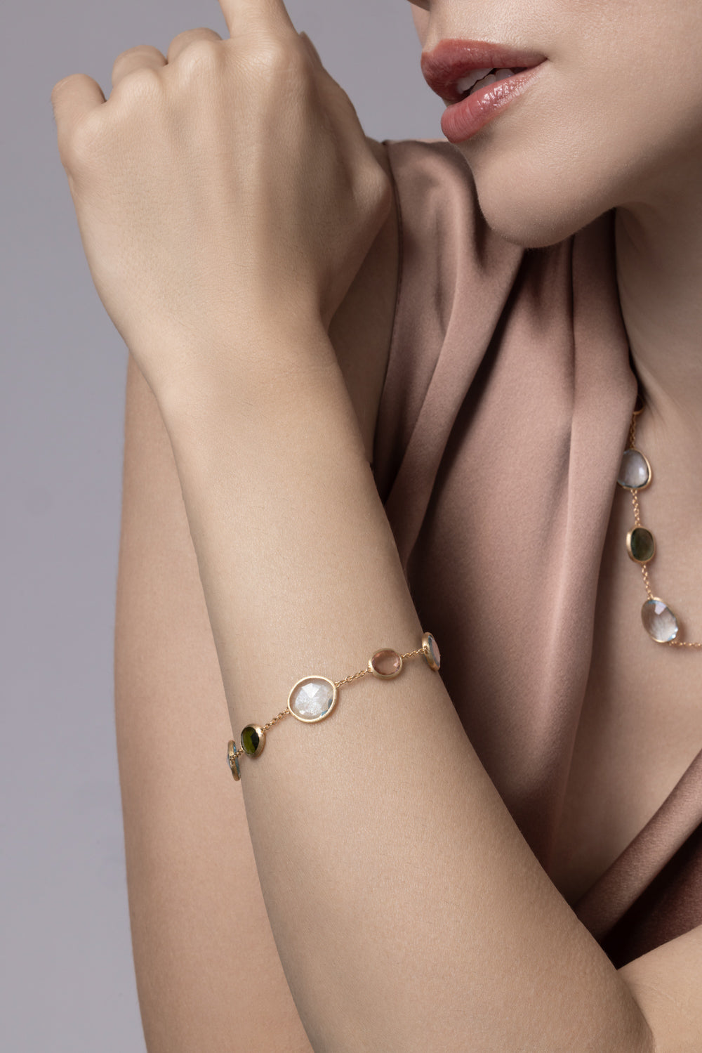 Tourmaline Topaz Unico Bracelet
