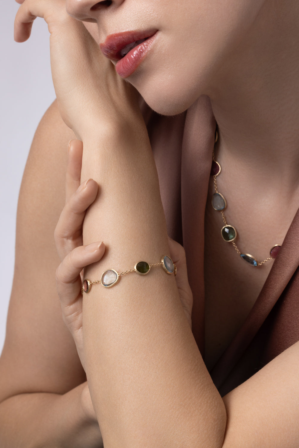 Tourmaline Topaz Unico Bracelet