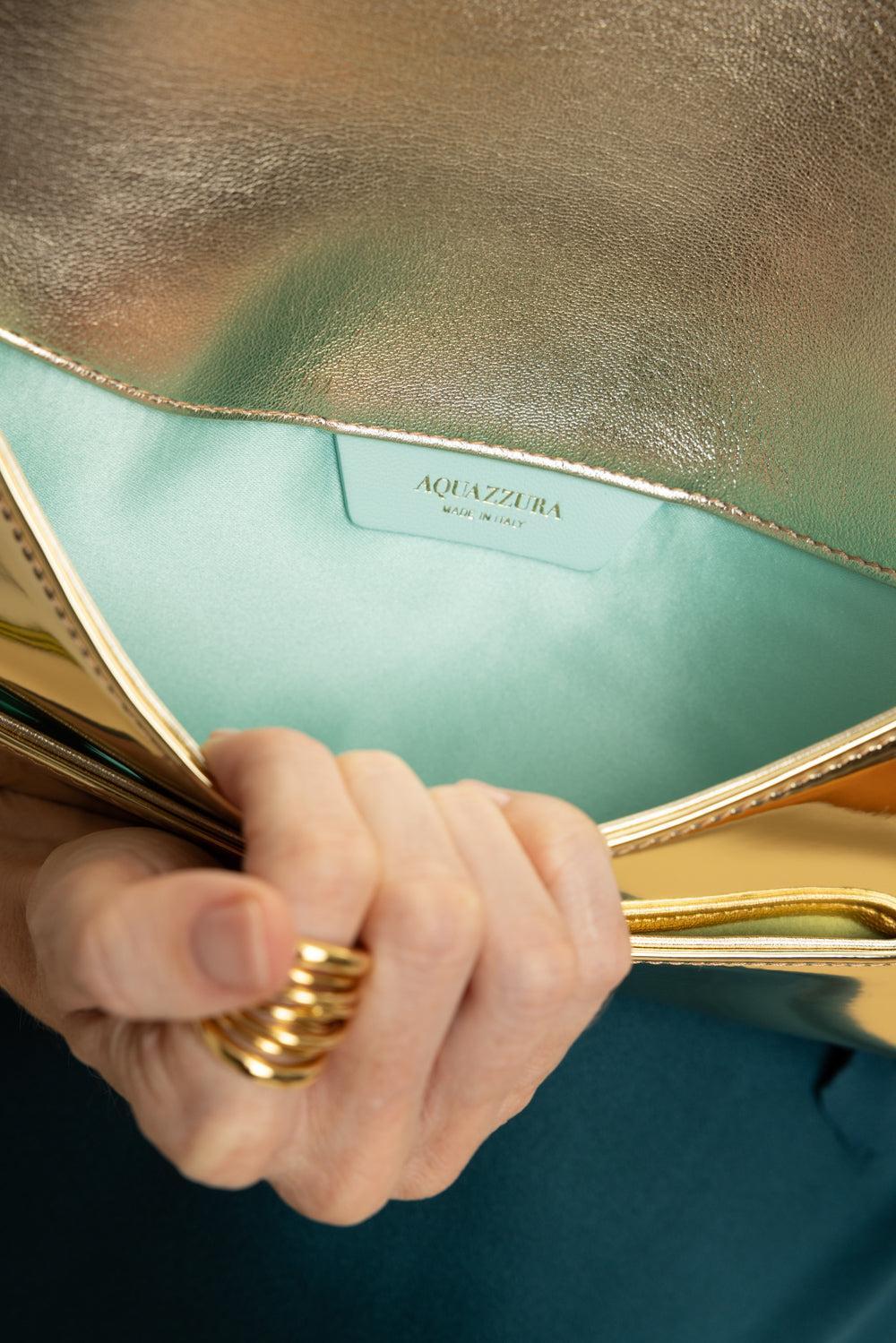 Envelope Clutch - Soft Gold-SFTGLLTG-HANDBAGCLUTCHES-AQUAZZURA