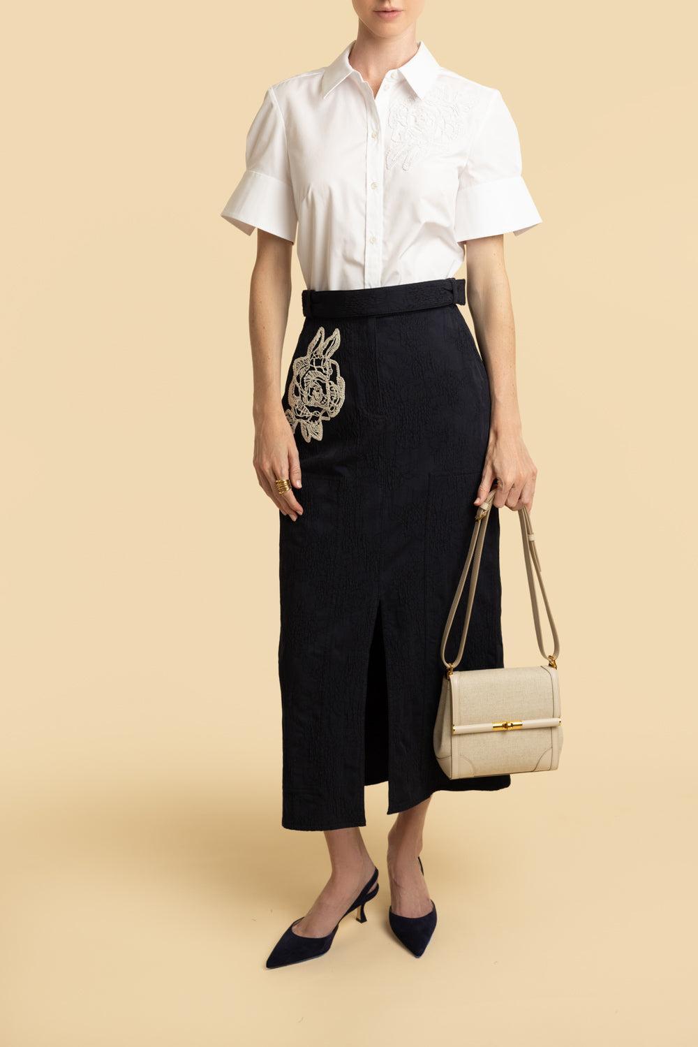 Embroidered Midi Skirt-MDNTBLUE-4-CLOTHINGSKIRTMIDI-ERDEM