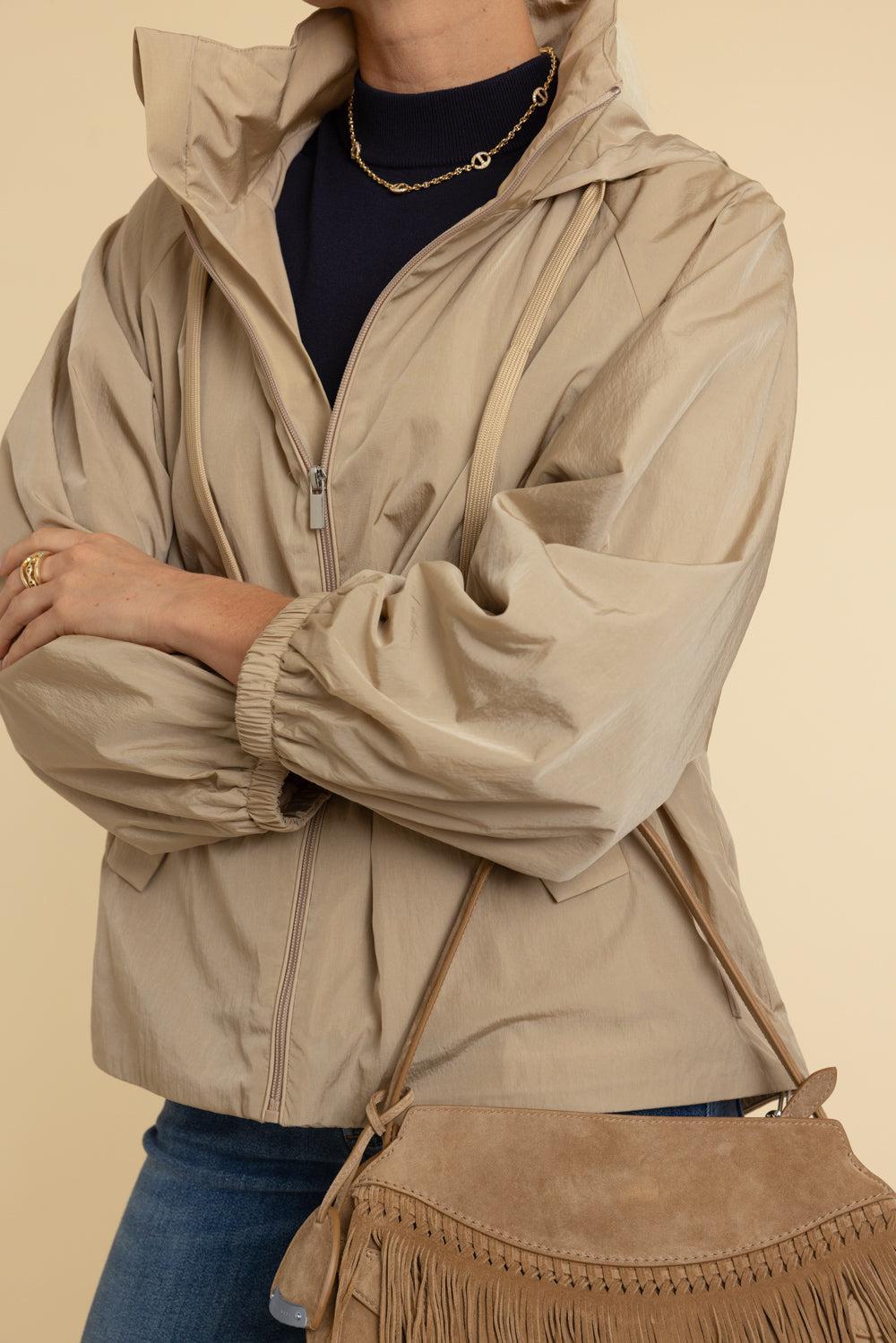 Spuma Raincoat-BEIGE-XS-CLOTHINGDRESSCASUAL-MAX MARA