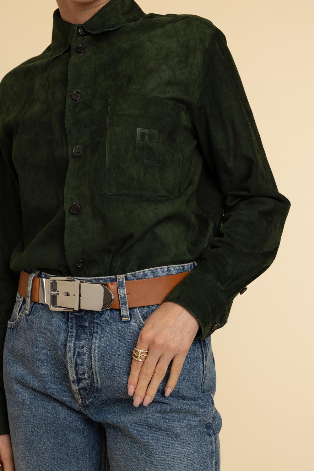 Letter-Opener Belt-RL GOLD-S-ACCESSORIEBELTS-RALPH LAUREN WOMENSWEAR