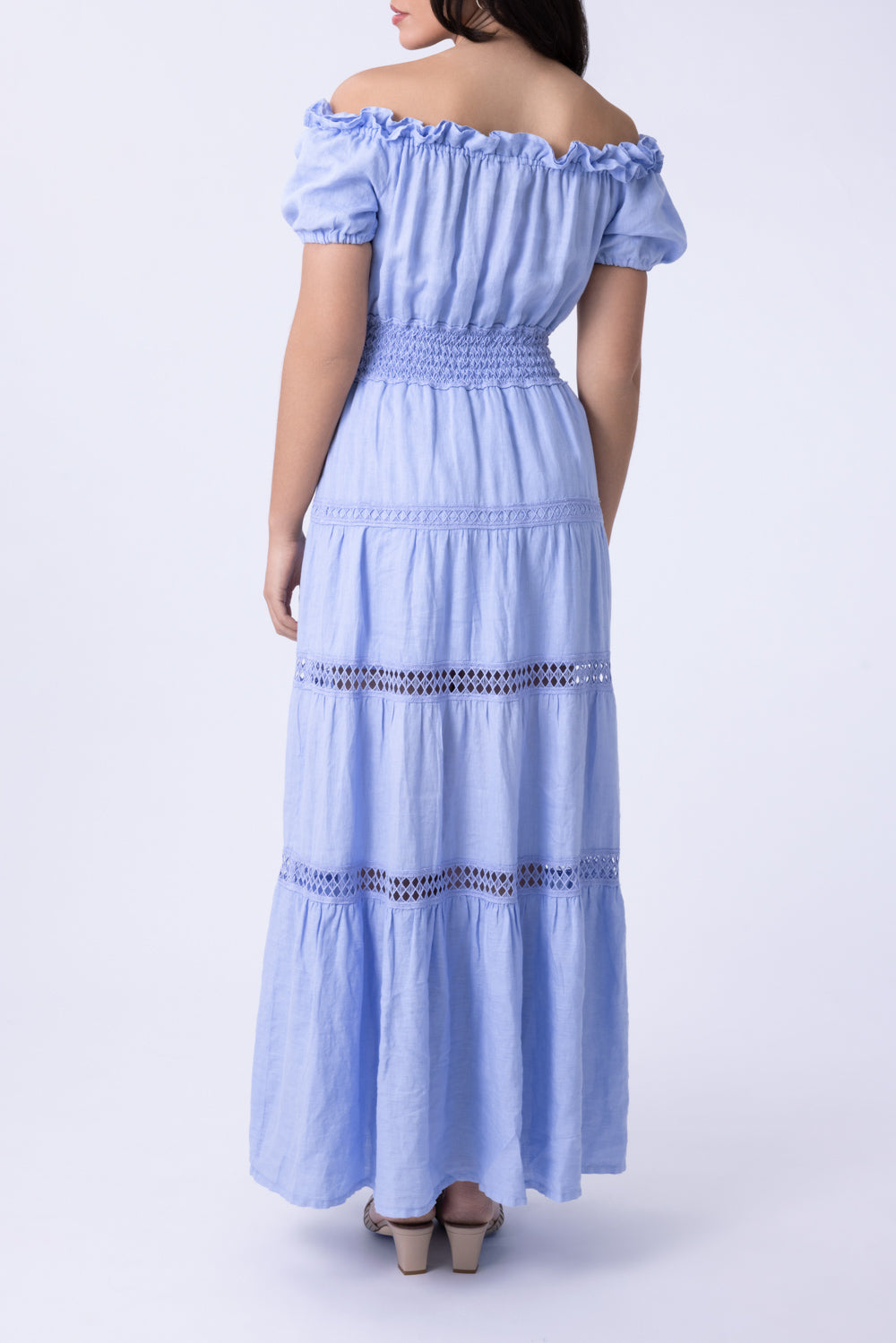 Angara Off Shoulder Maxi Dress