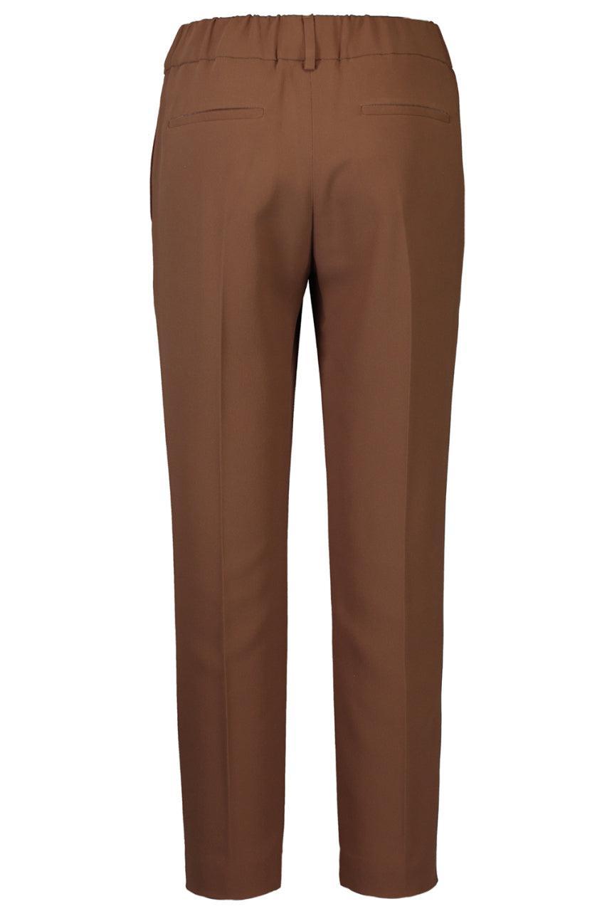Stretch Tab Pant - Date-BROWN-36-CLOTHINGPANTSLIM FIT-BRUNELLO CUCINELLI