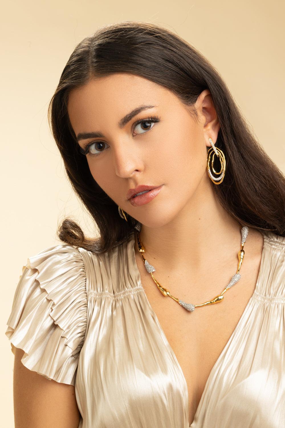 Crystal Mobile Solanales Earrings-YELLOW-JEWELRYBOUTIQUEEARRING-ALEXIS BITTAR