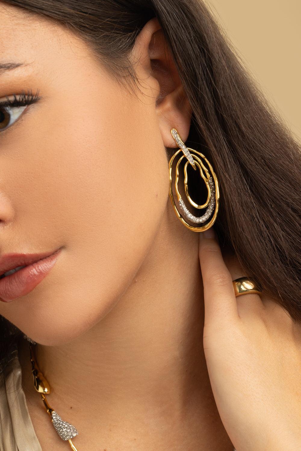 Crystal Mobile Solanales Earrings-YELLOW-JEWELRYBOUTIQUEEARRING-ALEXIS BITTAR