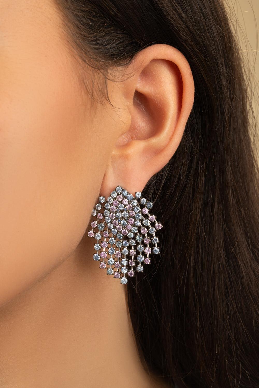 Pink Sapphire Earrings-WHITE GOLD-JEWELRYFINE JEWELEARRING-ALEXANDER LAUT