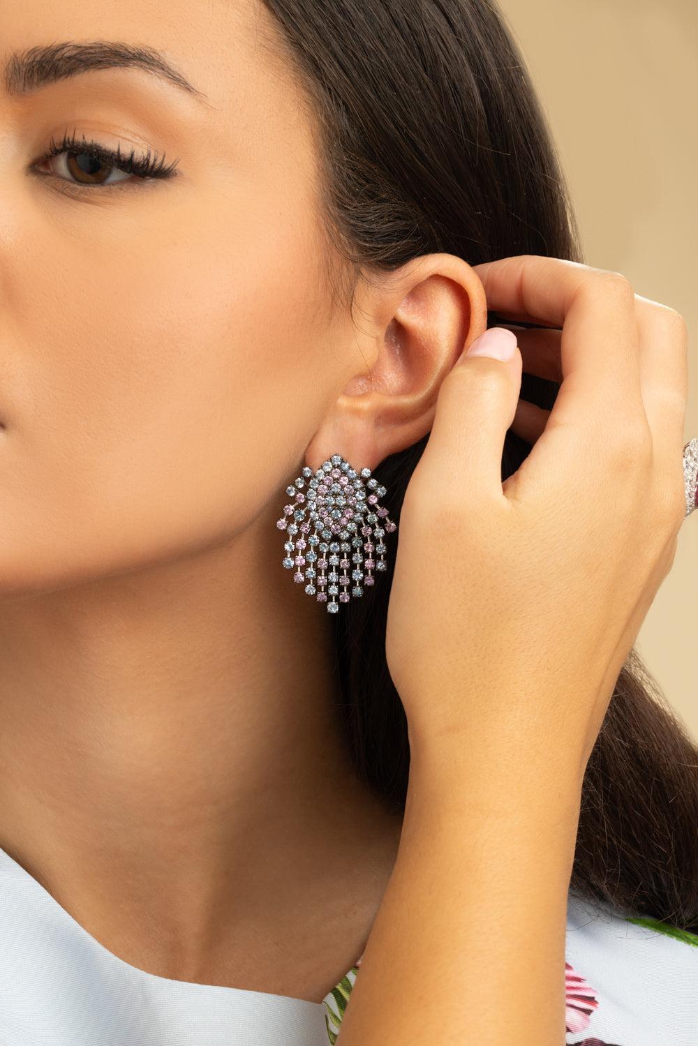 Pink Sapphire Earrings-WHITE GOLD-JEWELRYFINE JEWELEARRING-ALEXANDER LAUT