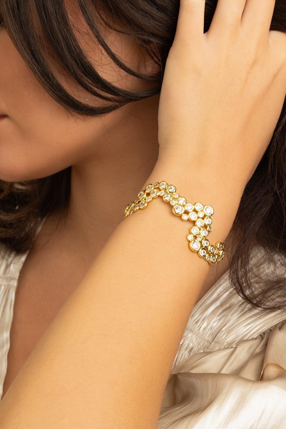 Asterales Wave Cuff Bracelet-YELLOW-JEWELRYBOUTIQUEBRACELET O-ALEXIS BITTAR