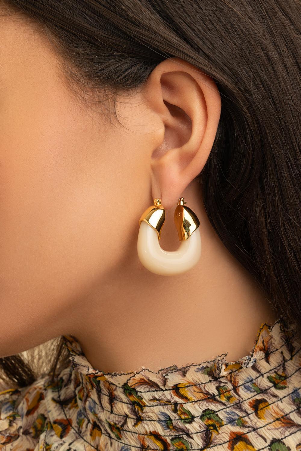 Dove Organic Hoops-DOVE-JEWELRYBOUTIQUEEARRING-LIZZIE FORTUNATO