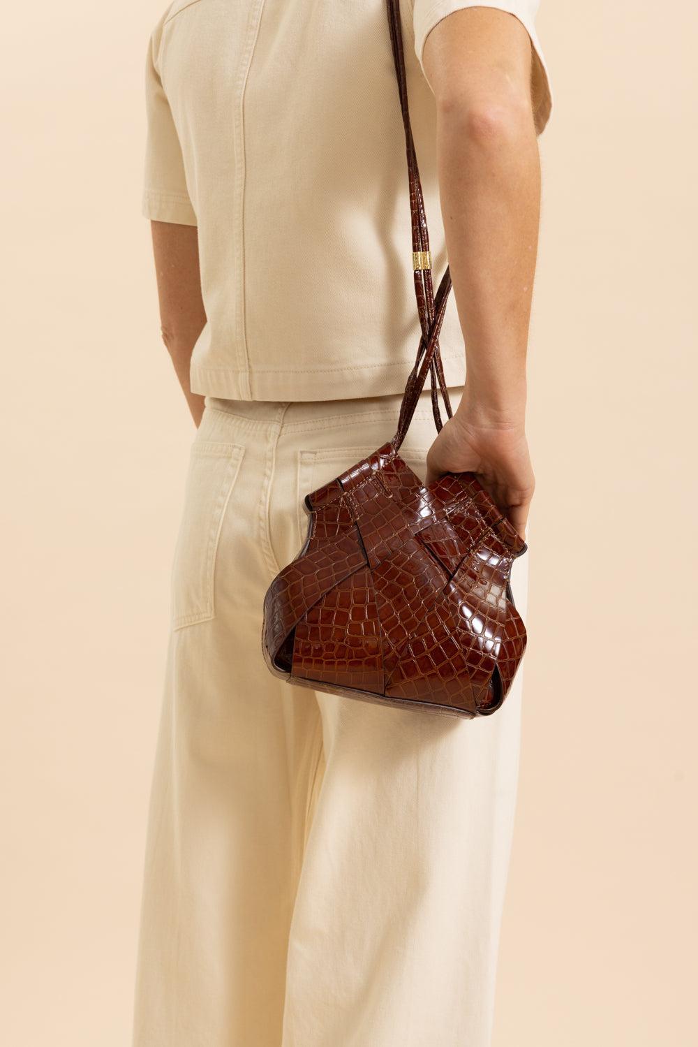 Charlotte Crossbody Bag - Chestnut-CHESTNUT-HANDBAGSHOULDER-ULLA JOHNSON
