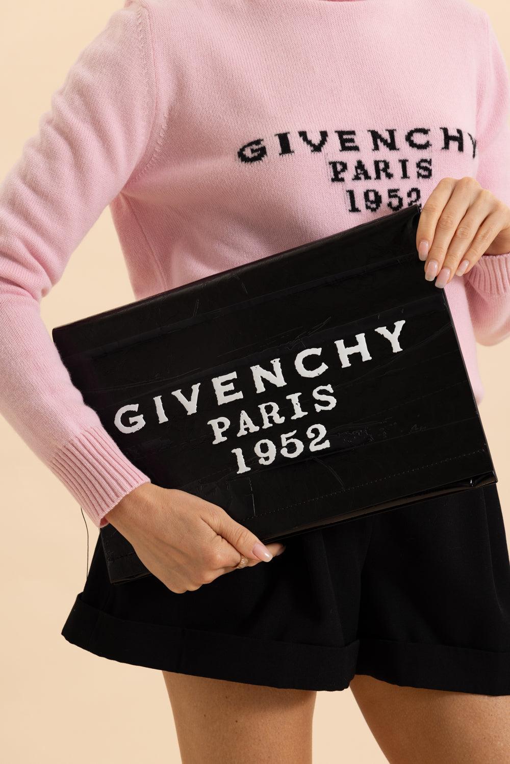 Givechy Paris 1952 Pochette-BLACK-HANDBAGCLUTCHES-GIVENCHY