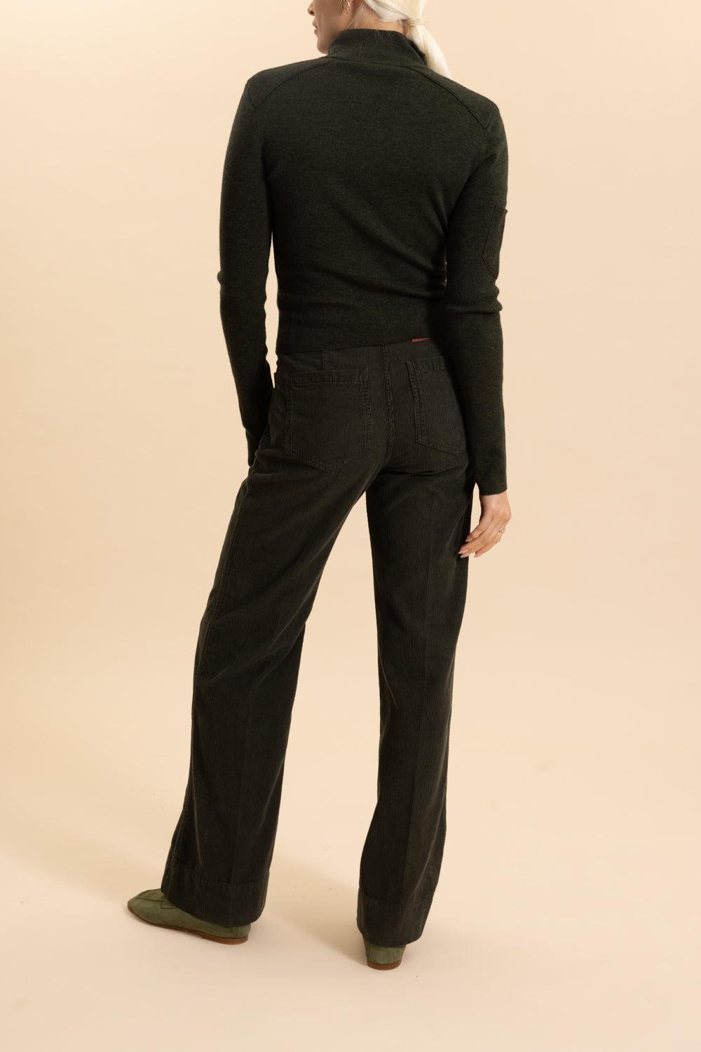 Alina Jean - Khaki Garment Dye-KHKIGRDY-26-CLOTHINGPANTCASUAL-VICTORIA BECKHAM