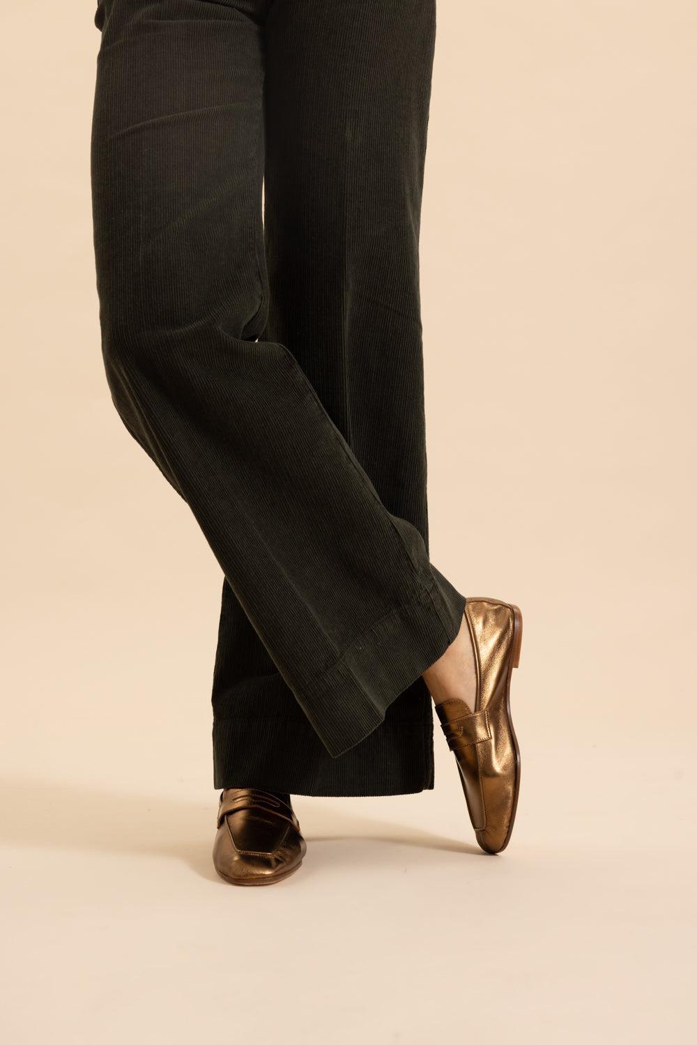 Essenziale Loafers - Bronze-BRONZE-36-SHOEFLAT SHOE-SOPHIQUE