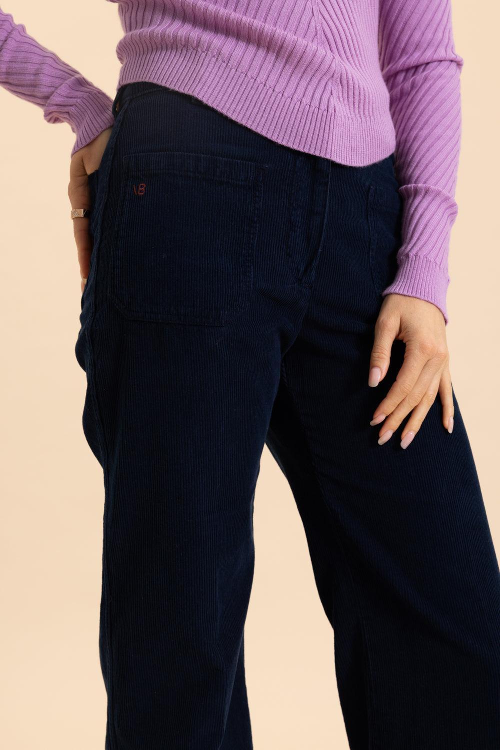 Alina Jean - Indigo Garment Dye-INDGRDY-26-CLOTHINGPANTCASUAL-VICTORIA BECKHAM