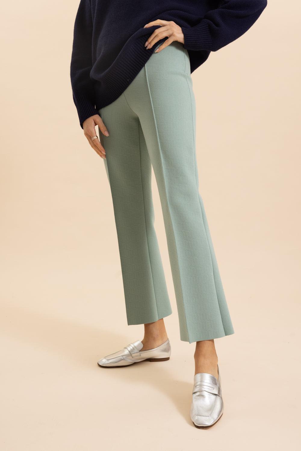 Geo Crop Kick Pant - Sage-SAGE-XS-CLOTHINGPANTCROPPED-HIGH SPORT