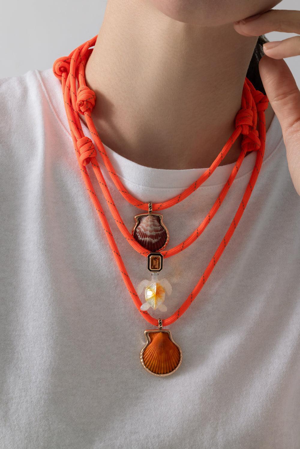Pearl Citrine Turtle Pendant-ROSE GOLD-JEWELRYFINE JEWELNECKLACE O-DEZSO BY SARA BELTRAN