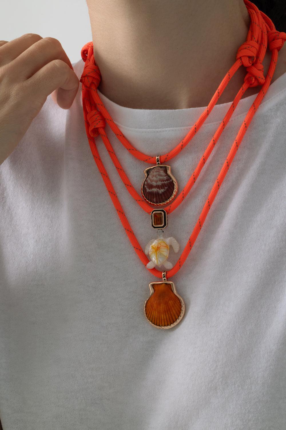 Pearl Citrine Turtle Pendant-ROSE GOLD-JEWELRYFINE JEWELNECKLACE O-DEZSO BY SARA BELTRAN