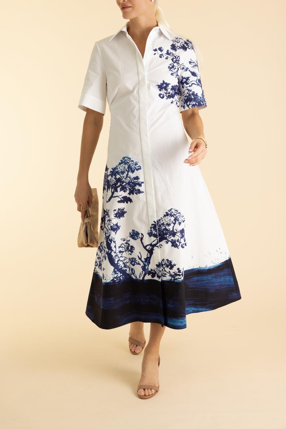 Short Sleeve Shirt Dress-CYETCHWH-4-CLOTHINGDRESSCASUAL-ERDEM