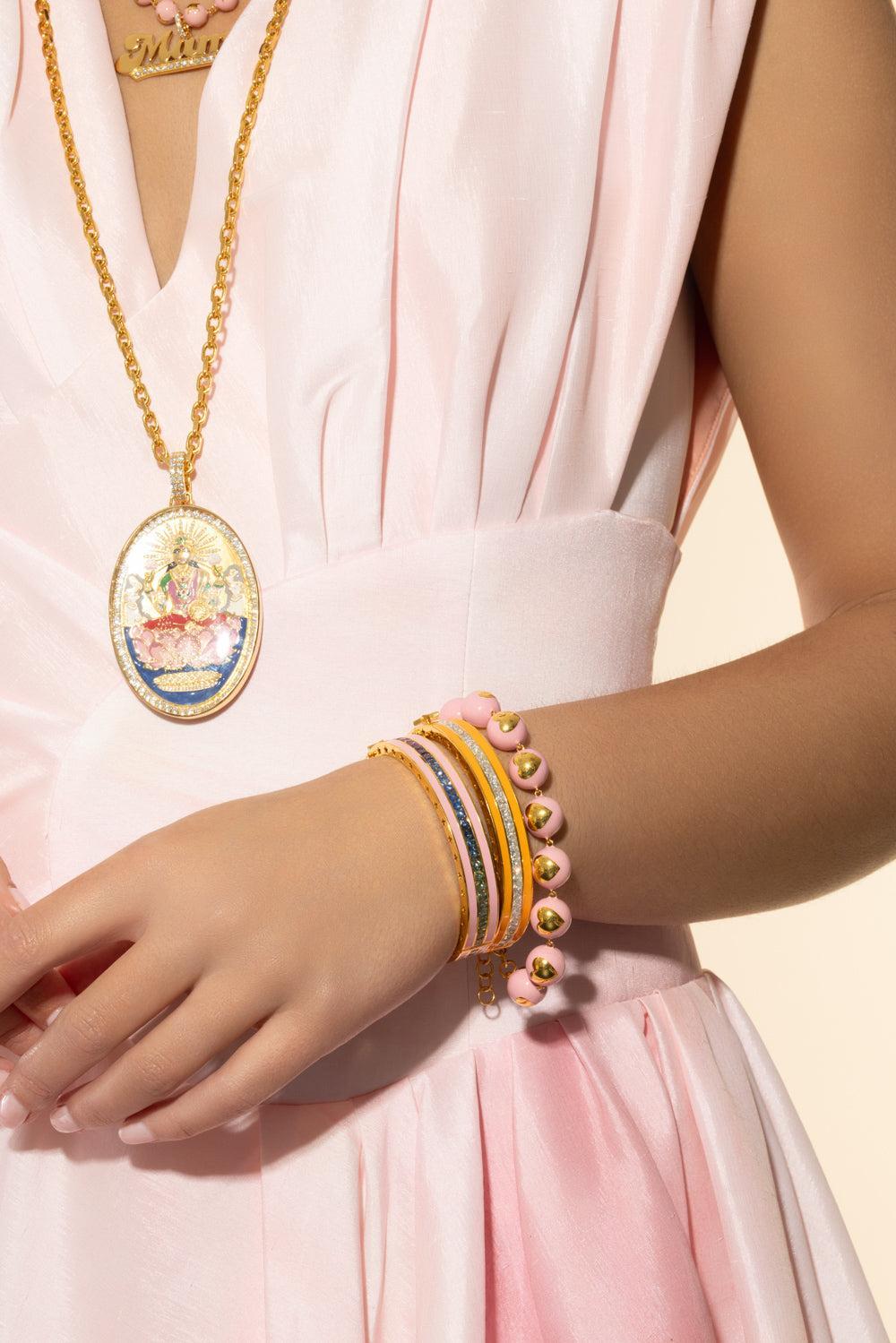 Bubblegum Bangle-YELLOW GOLD-JEWELRYFINE JEWELBRACELET O-BUDDHA MAMA