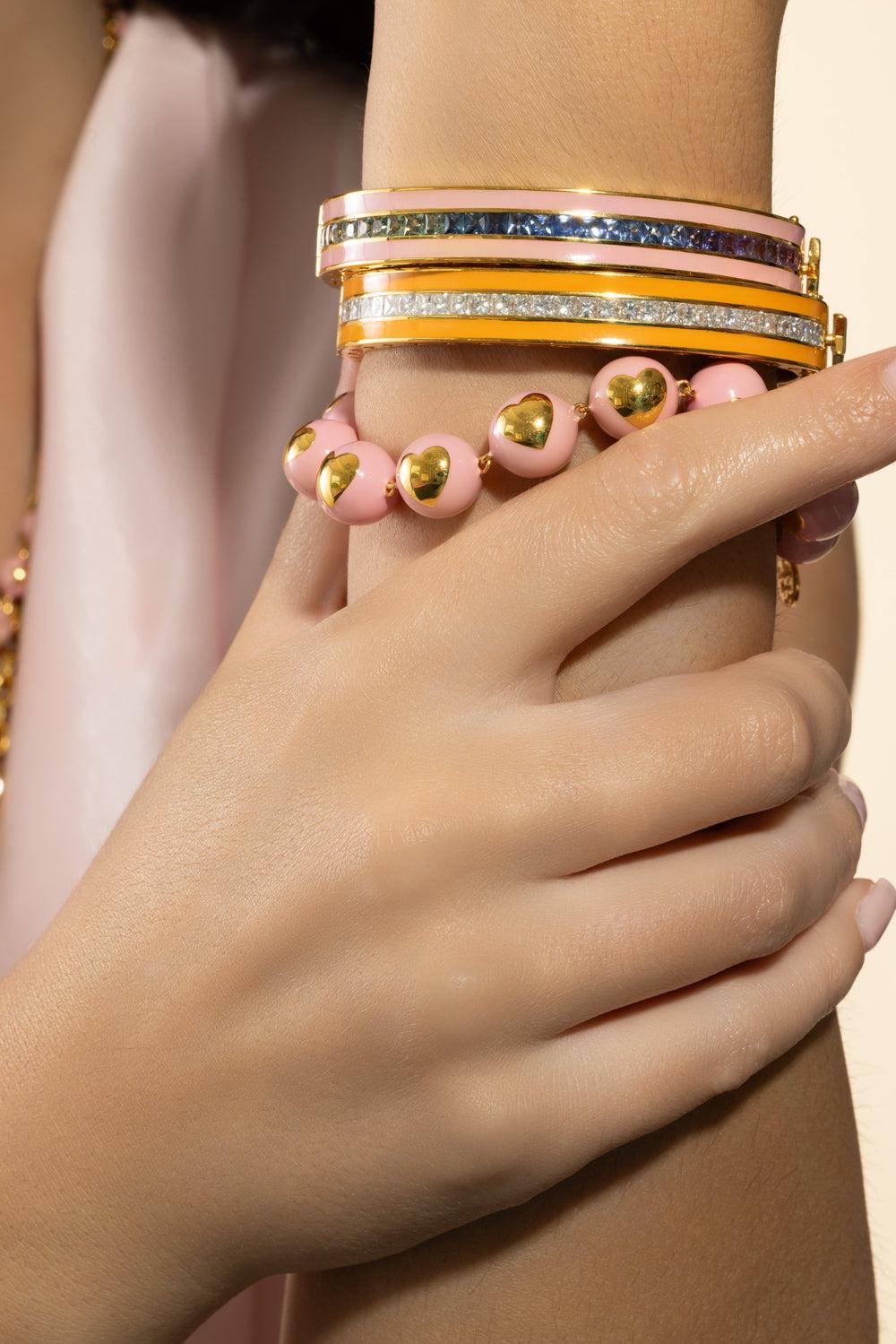 Bubblegum Bangle-YELLOW GOLD-JEWELRYFINE JEWELBRACELET O-BUDDHA MAMA