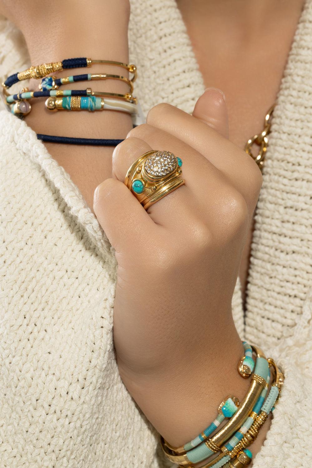 Zircone Turquoise Simone Ring | GAS BIJOUX – Marissa Collections