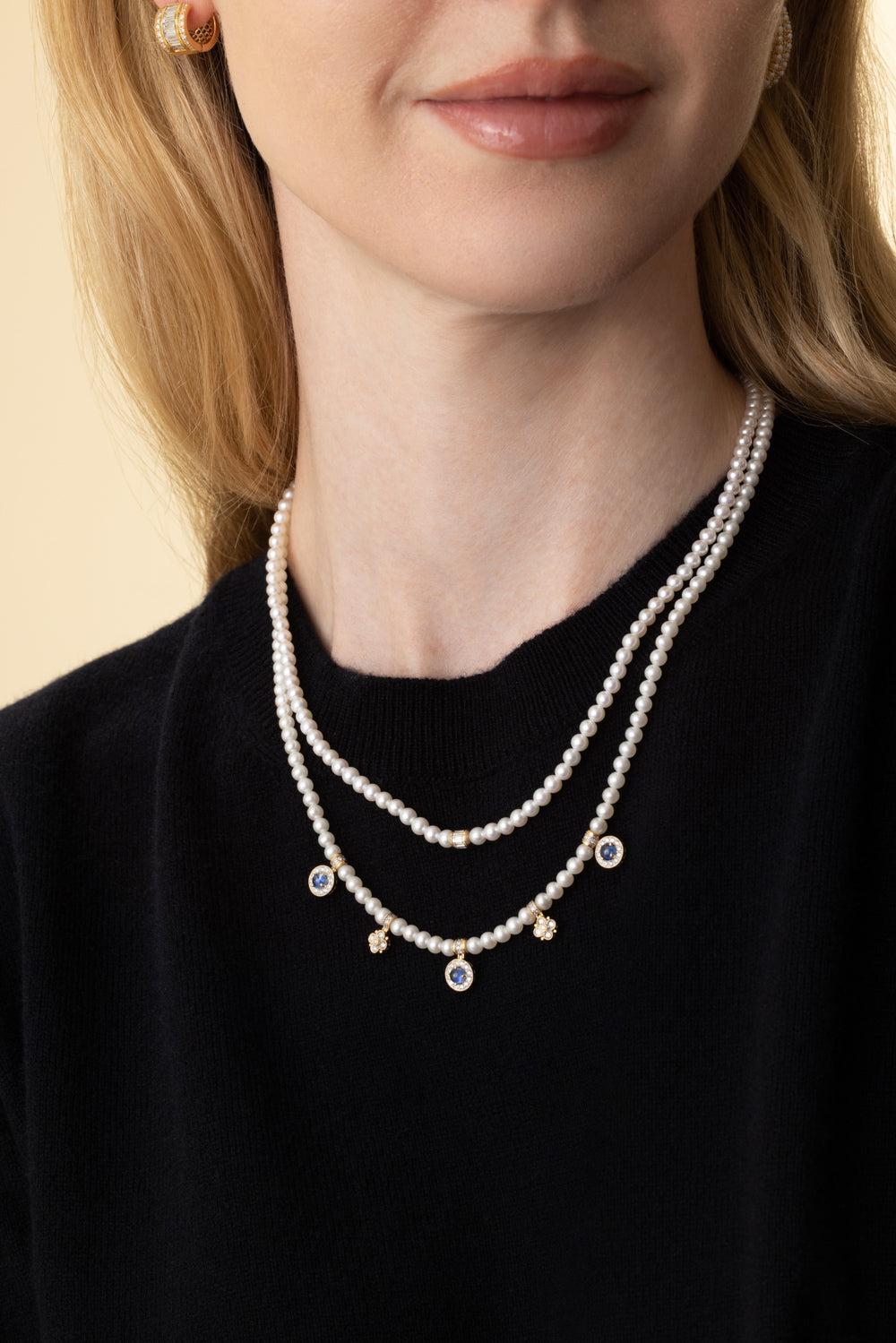 Diamond Pearl Kyoto Necklace-YELLOW GOLD-JEWELRYFINE JEWELNECKLACE O-MOKSH