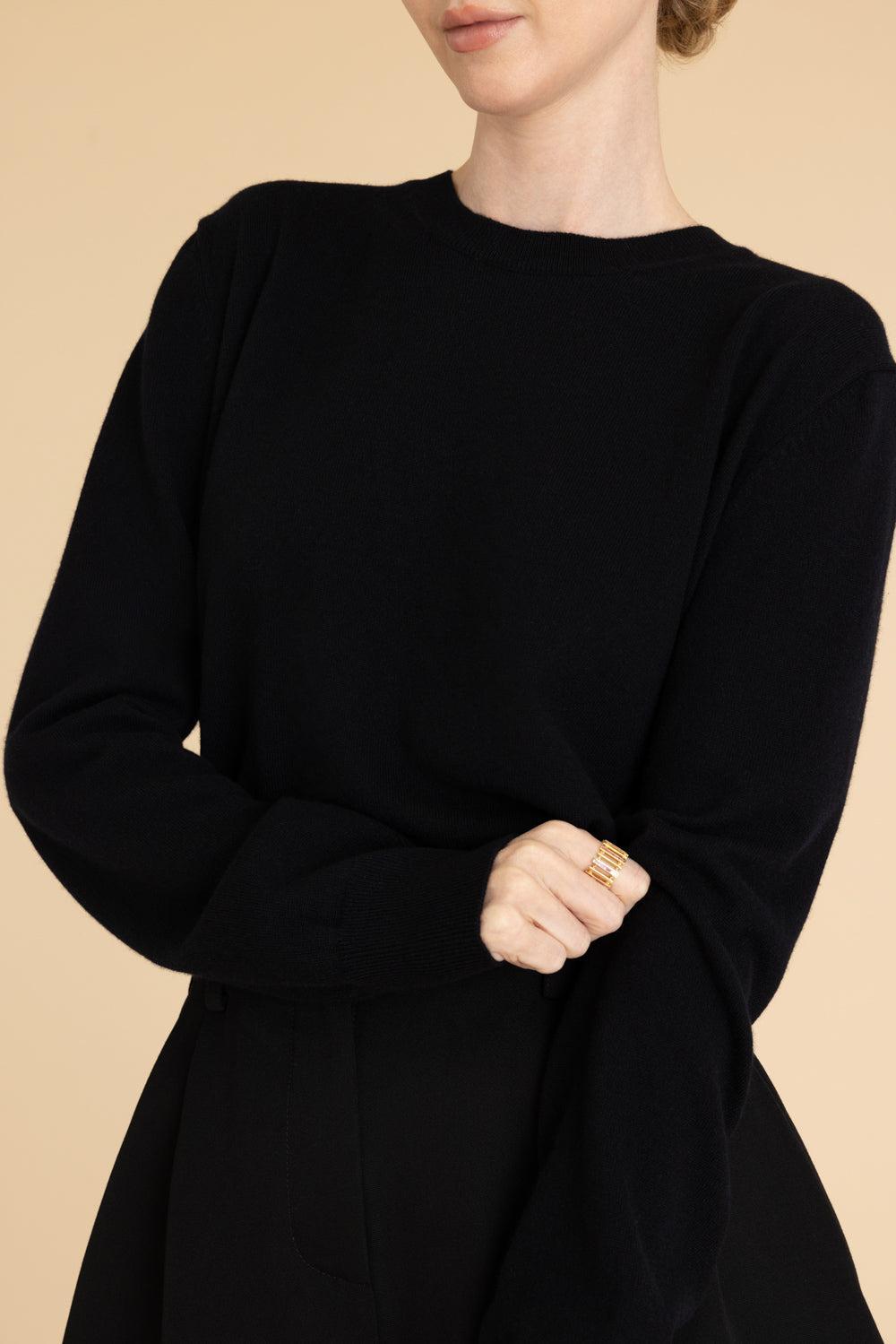 Mouline Crewneck Sweater-BLACK-XS-CLOTHINGTOPKNITS-GIVENCHY