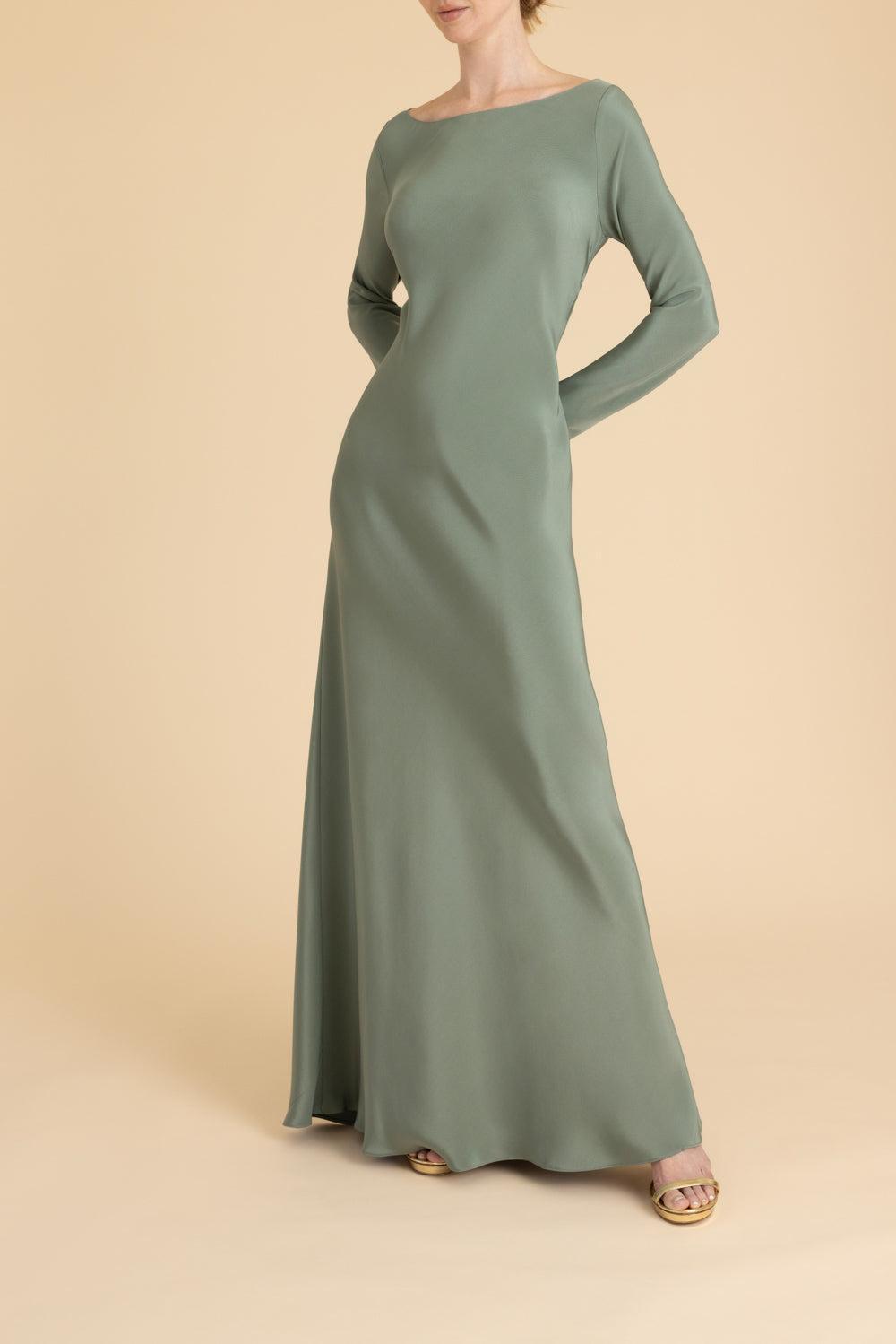 Boat Neck Dress - Jade-JADE-S-CLOTHINGDRESSCASUAL-PETER COHEN