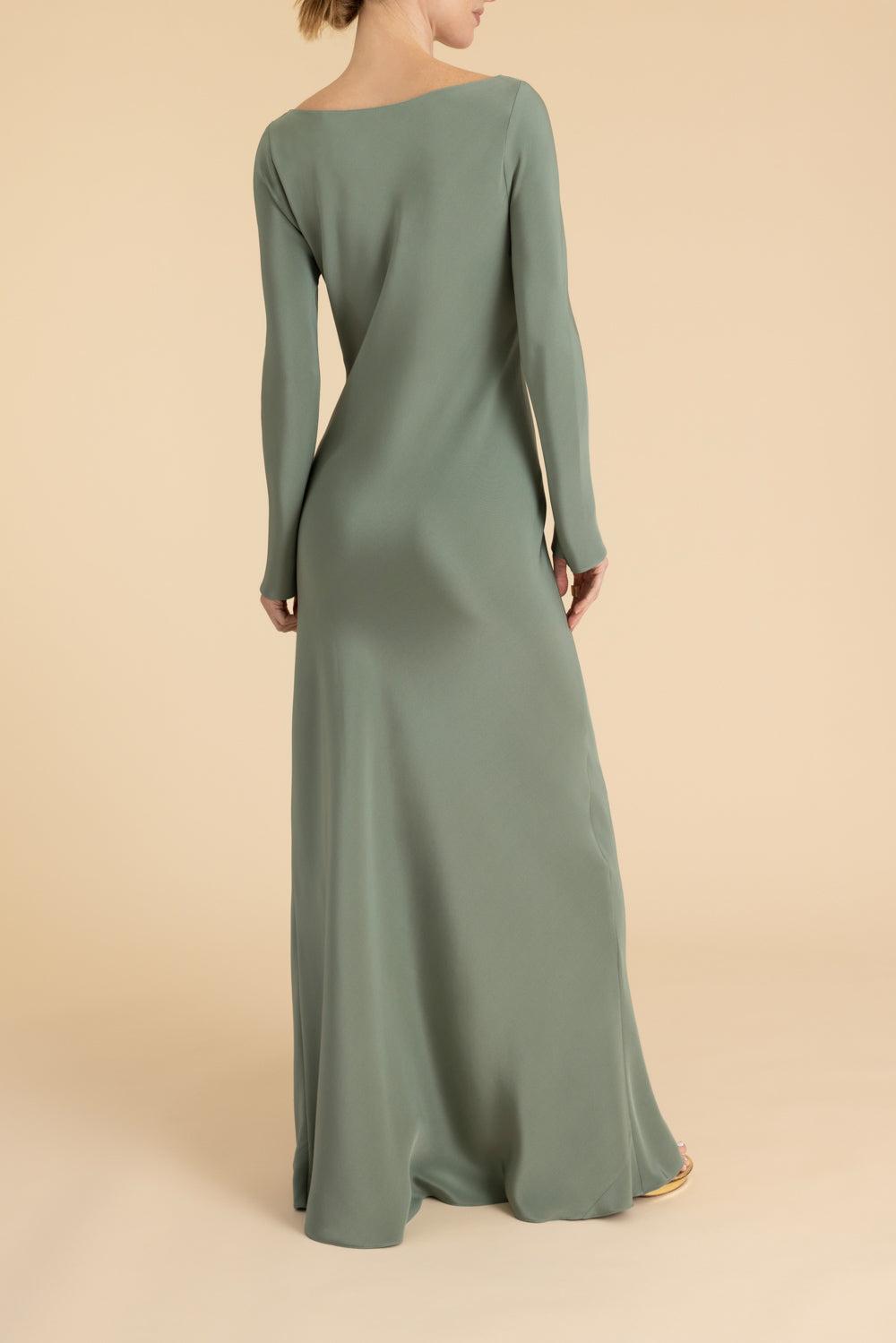 Boat Neck Dress - Jade-JADE-S-CLOTHINGDRESSCASUAL-PETER COHEN