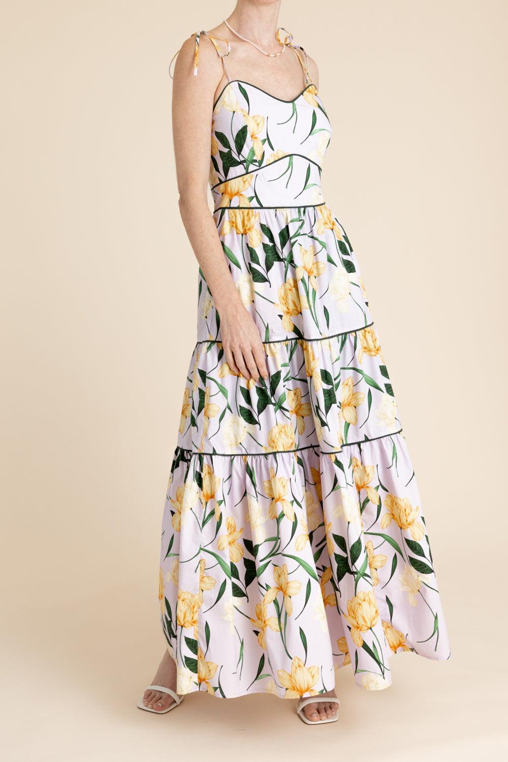 Saphina Dress - Lilac Florette-LILCFLRT-XS-CLOTHINGDRESSCASUAL-CHRISTY LYNN