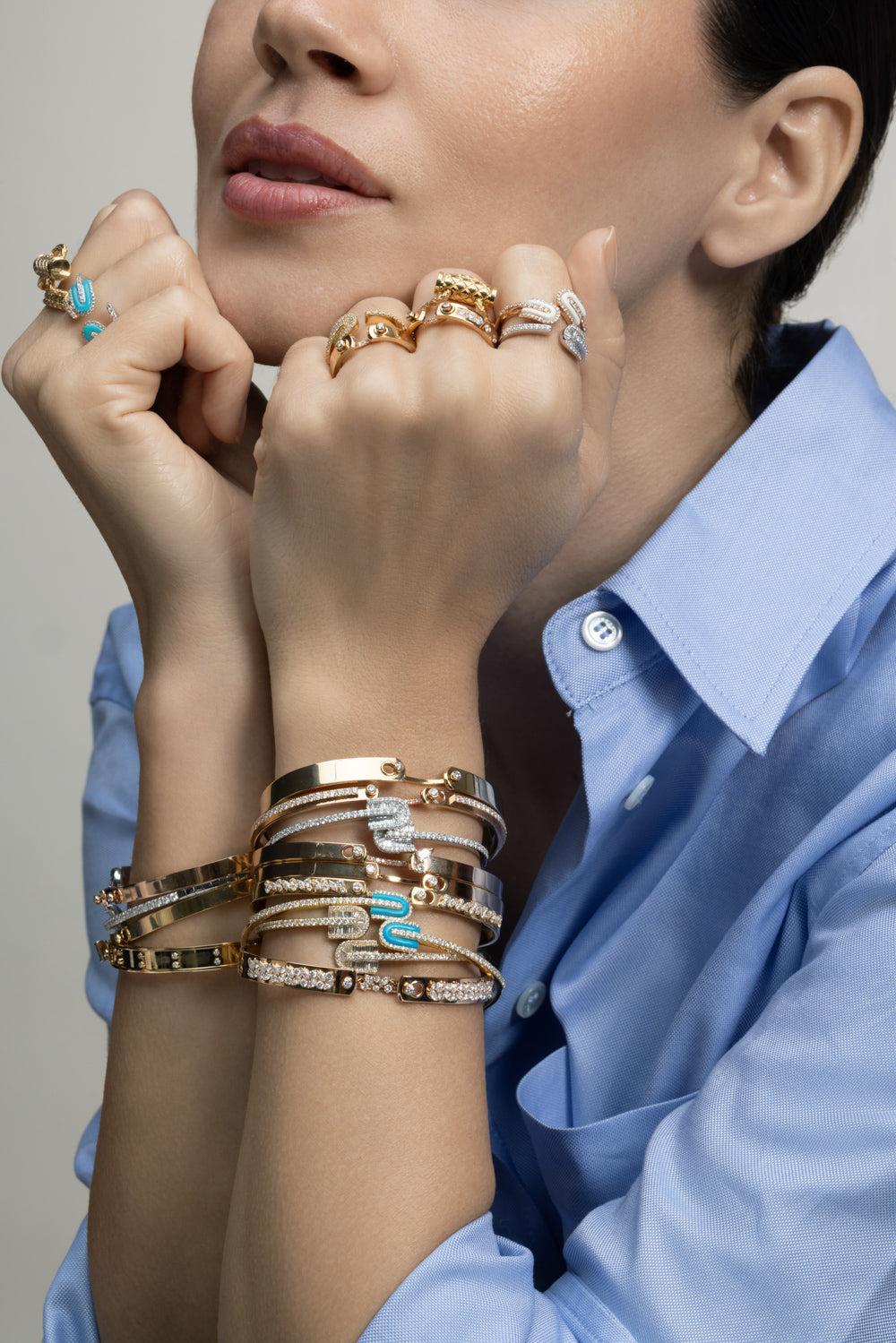  Business Meeting Mood Bangle-ROSE GOLD-16-JEWELRYFINE JEWELBRACELET O-NOUVEL HERITAGE 