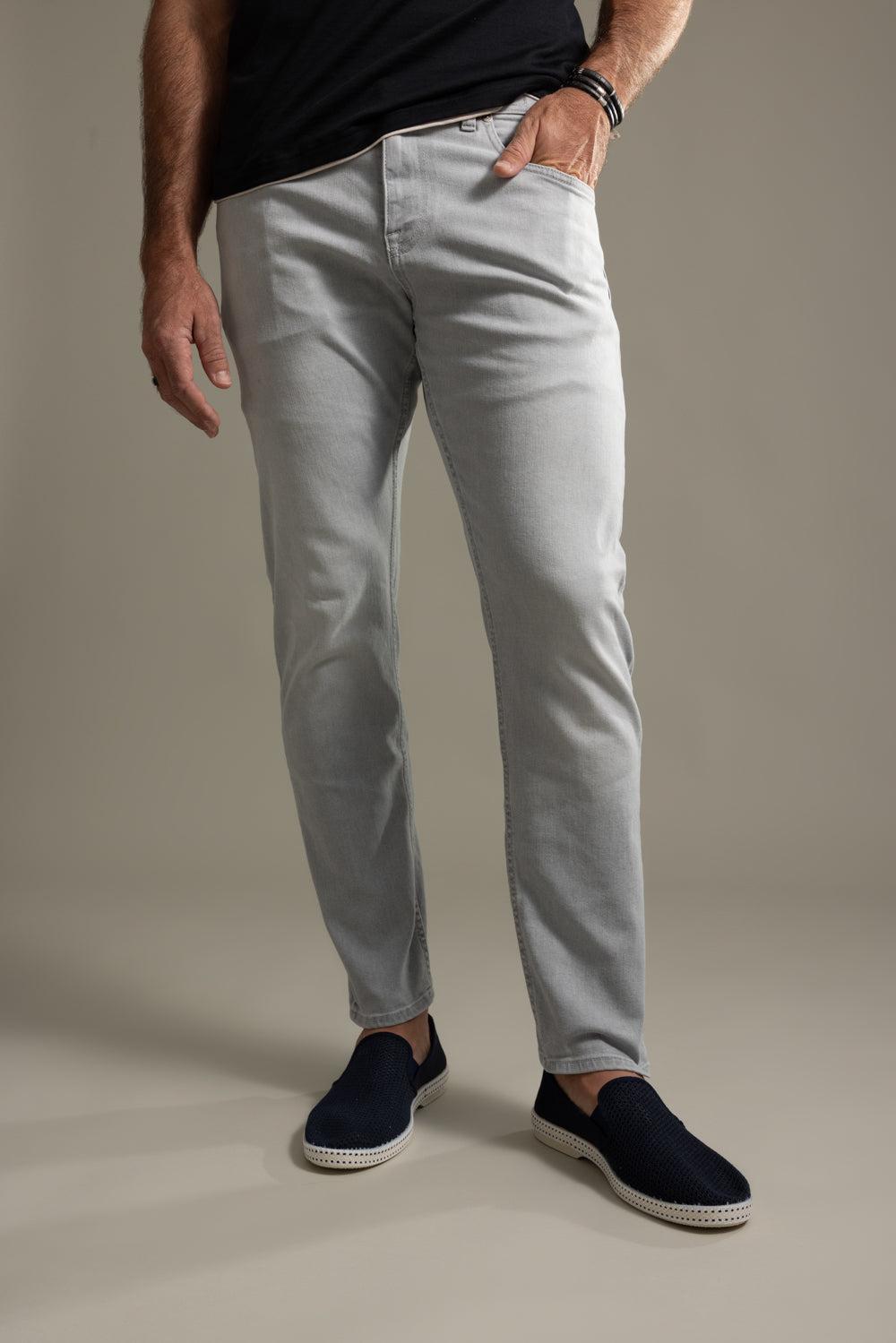 5 Pocket Pant - Gray Denim-GRAY-30-MENSCLOTHINGPANTS-ELEVENTY
