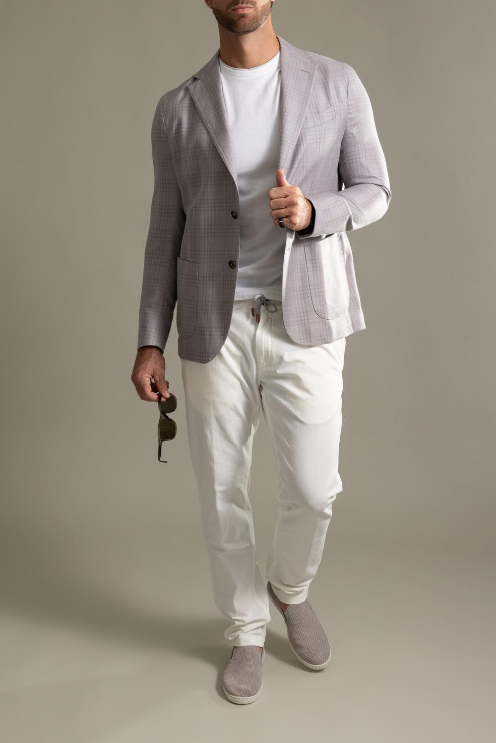 Jogger Pants - White-WHITE-30-MENSCLOTHINGPANTS-ELEVENTY