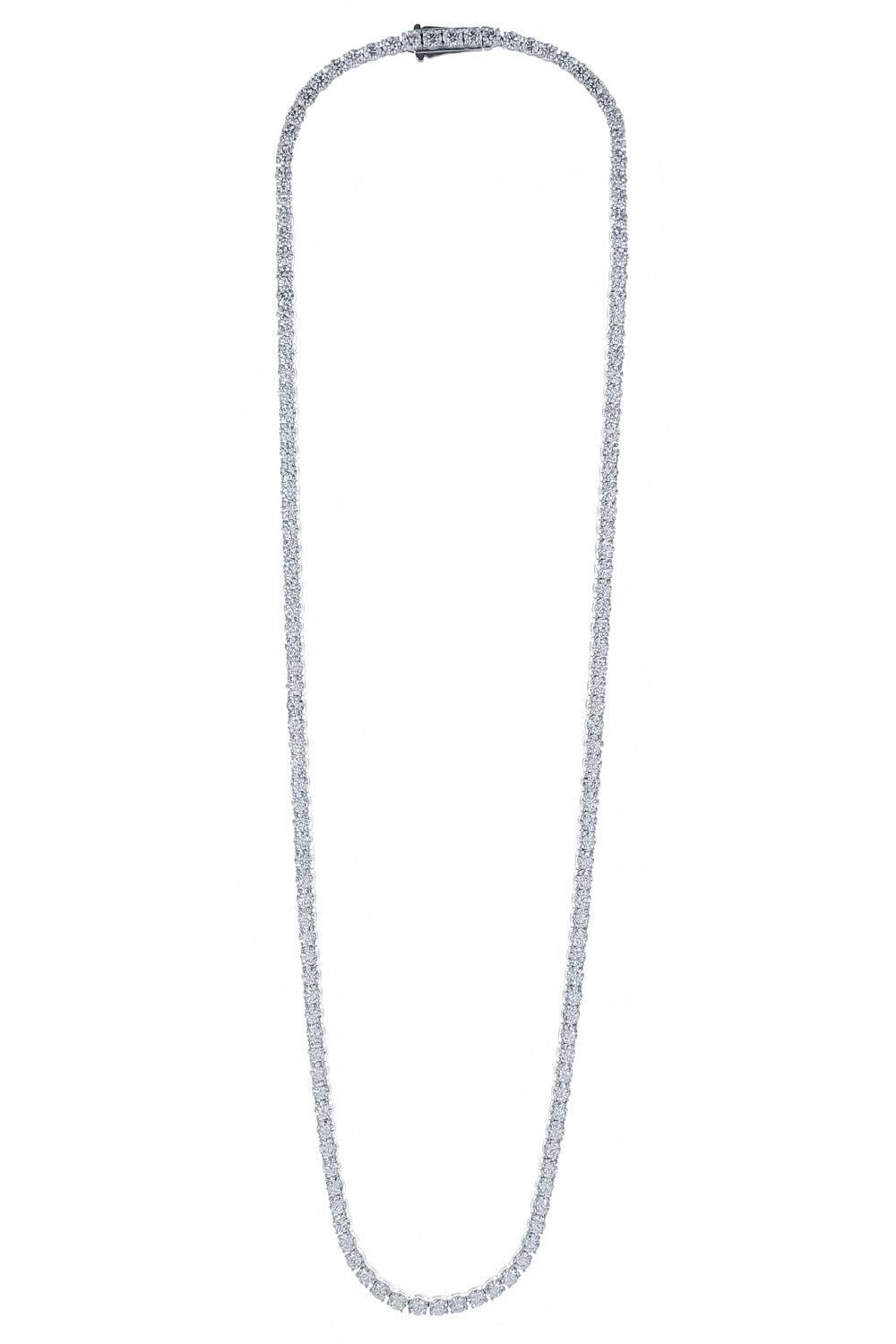 Lab-Grown Diamond Tennis Necklace-WHITE GOLD-18-JEWELRYFINE JEWELNECKLACE O-WITH LOVE TRAVEL