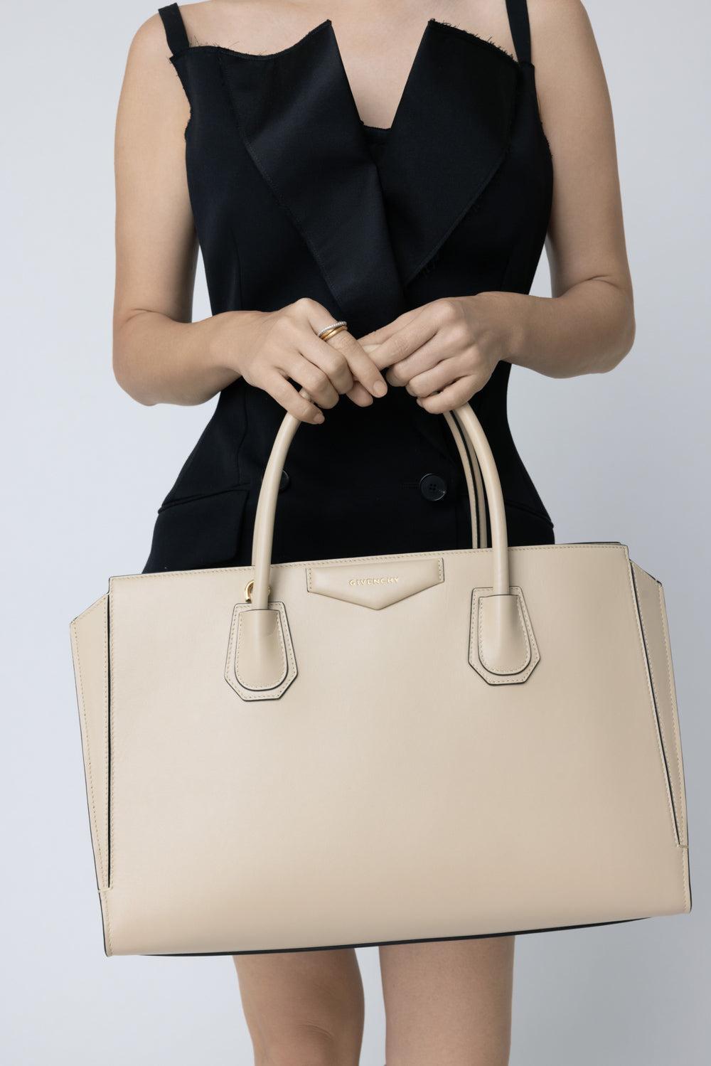 Antigona Medum Catchall Bag-BROWN-HANDBAGTOP HANDLE-GIVENCHY