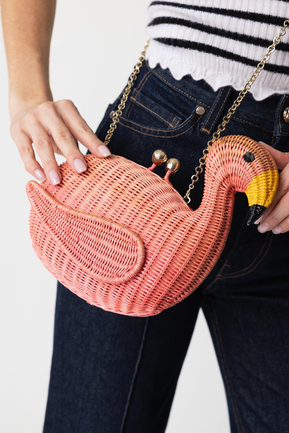 JUSTIN FLAMINGO CLUTCH | SERPUI – Marissa Collections