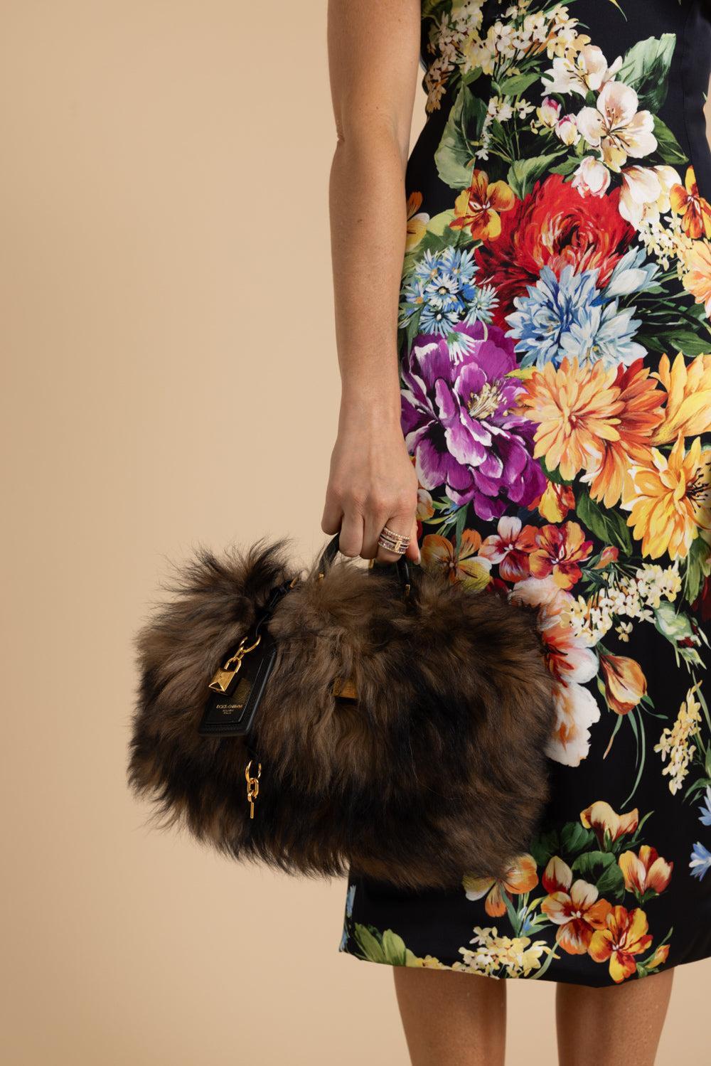 Borsa A Mano Handbag - Brown Black-BROWN/BLACK-HANDBAGTOP HANDLE-DOLCE & GABBANA