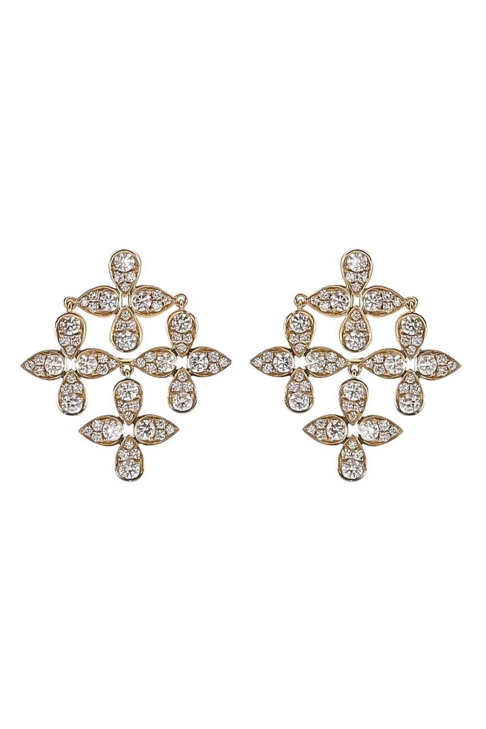 Diamond Angel Garden Earrings