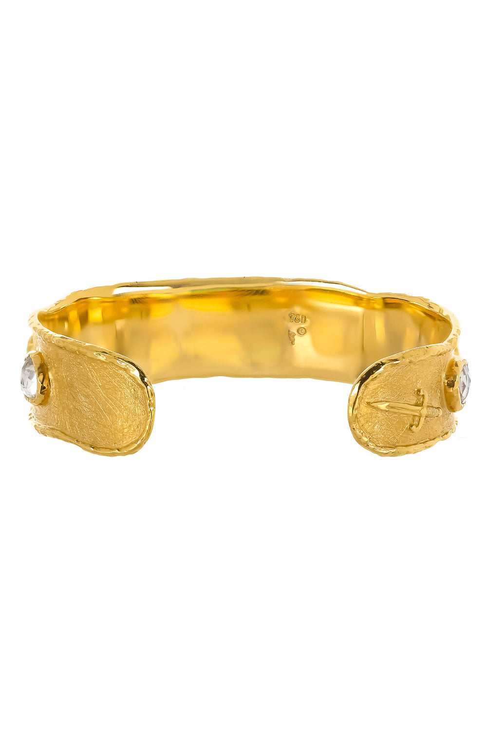 White Sapphire Cuff Bracelet