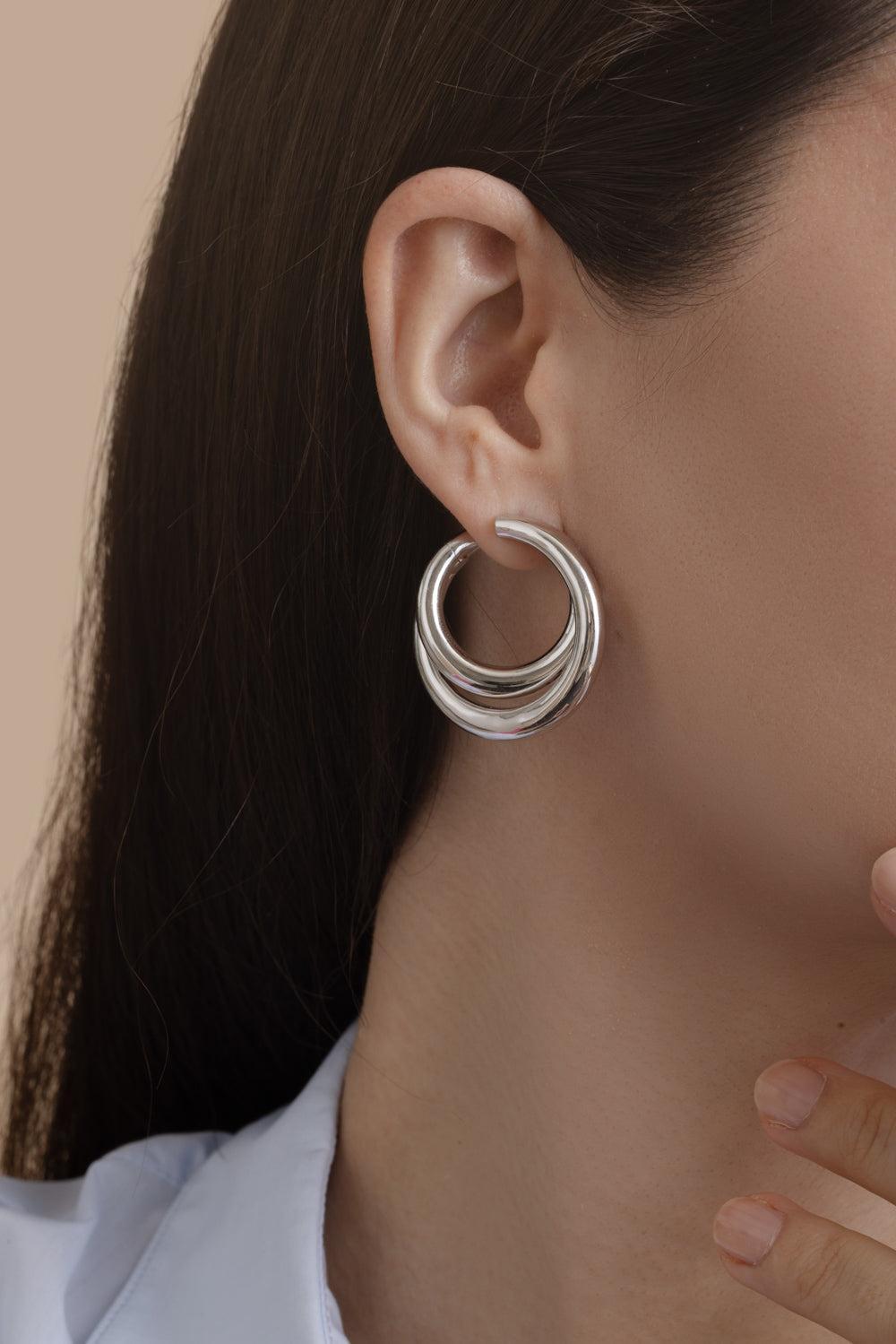 Big Infinity Loop Earring-WHITE GOLD-JEWELRYFINE JEWELEARRING-ENGELBERT 1920