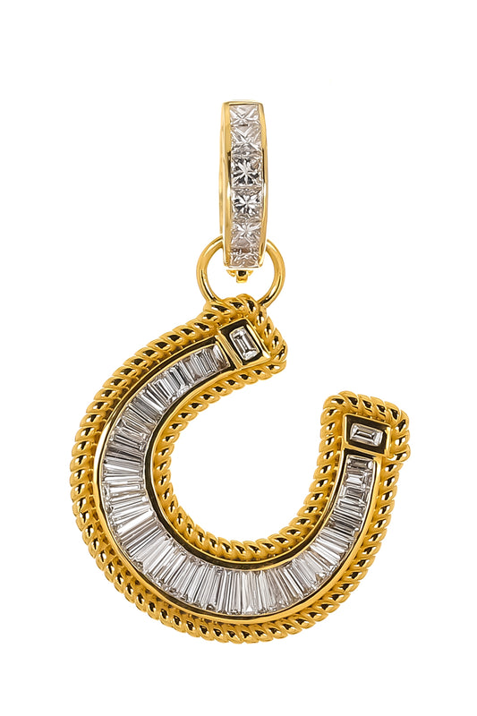 Diamond Horseshoe Pendant