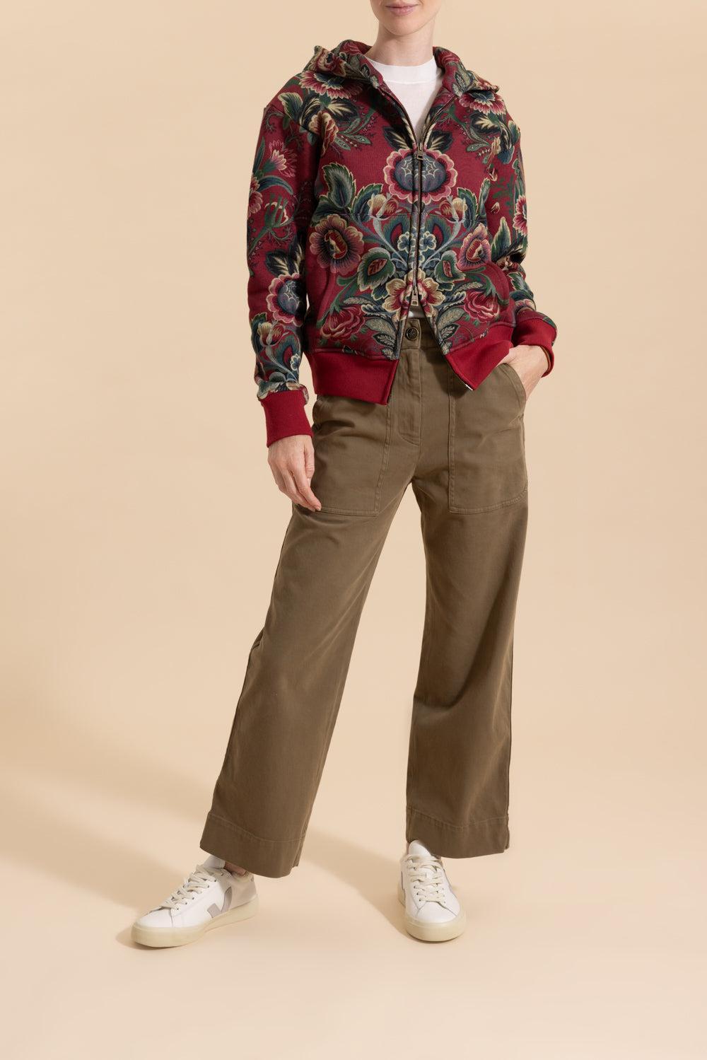 Zip Sweatshirt-BORDEAUX-XS-CLOTHINGJACKETCASUAL-ETRO